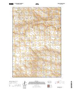 Melstone NW 2020 topographic map thumbnail