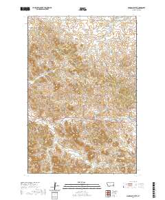 Montague Butte 2020 topographic map thumbnail