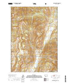 Roundhead Butte 2020 topographic map thumbnail