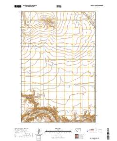 Rocky Coulee SW 2020 topographic map thumbnail