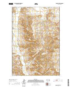 Rosebud Buttes 2020 topographic map thumbnail