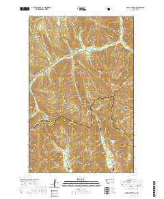 Silver Butte Pass 2020 topographic map thumbnail