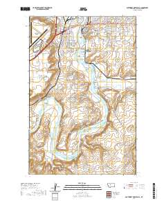 Southwest Great Falls 2020 topographic map preview