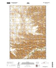 Steele Lake Coulee 2020 topographic map thumbnail
