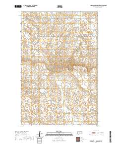 Three Buttes Creek West 2020 topographic map thumbnail