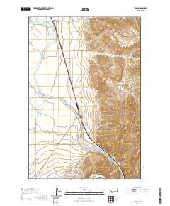 Toston 2020 topographic map thumbnail
