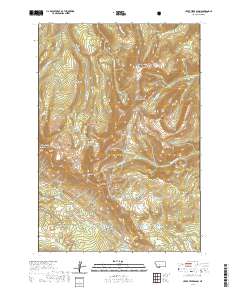 Upper Tepee Basin 2020 topographic map thumbnail