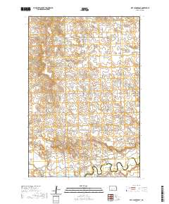 Bell Coulee East 2020 topographic map thumbnail