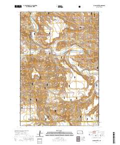 Bullion Butte 2020 topographic map thumbnail