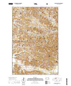 Burning Mine Butte 2020 topographic map thumbnail