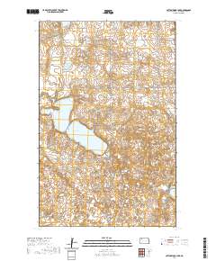 Cottonwood Lake 2020 topographic map thumbnail