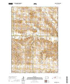 Cow Butte 2020 topographic map thumbnail