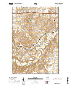 Crown Butte Lake 2020 topographic map thumbnail