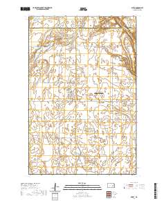 Dazey 2020 topographic map thumbnail
