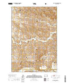 Dry Bullion Creek 2020 topographic map thumbnail
