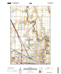 Fargo North 2020 topographic map thumbnail