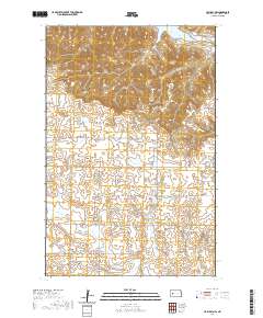 Halliday NW 2020 topographic map thumbnail
