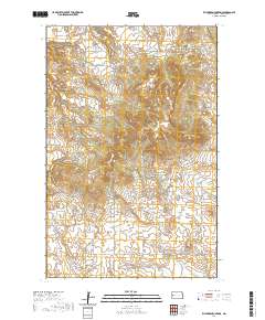 Killdeer Mountains 2020 topographic map thumbnail