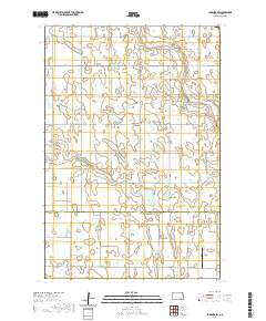 LaMoure SW 2020 topographic map thumbnail