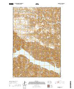 Mandaree SE 2020 topographic map thumbnail