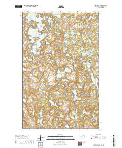 Metigoshe Lake 2020 topographic map thumbnail