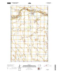 Neche 2020 topographic map thumbnail