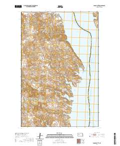 Saddle Butte 2020 topographic map thumbnail