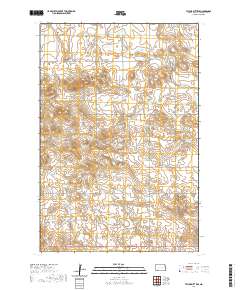 Taylor Butte SE 2020 topographic map thumbnail