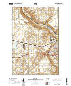 Valley City West 2020 topographic map thumbnail