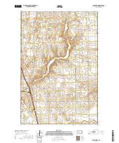 Washburn NE 2020 topographic map thumbnail