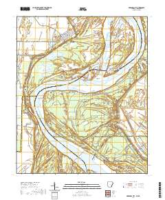 Arkansas City 2020 topographic map thumbnail