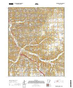 Bentonville North 2020 topographic map thumbnail
