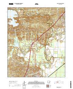 Caddo Valley 2020 topographic map thumbnail