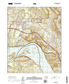 Clarksville 2020 topographic map thumbnail