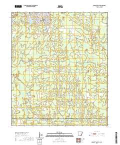 Crossett South 2020 topographic map thumbnail