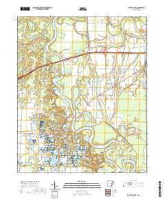 De Valls Bluff 2020 topographic map thumbnail