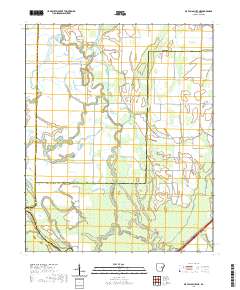 De Valls Bluff NE 2020 topographic map thumbnail