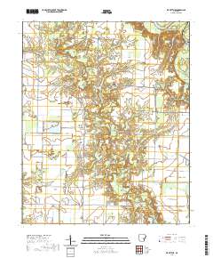 De Witt NE 2020 topographic map thumbnail
