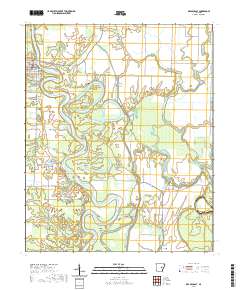 Des Arc East 2020 topographic map thumbnail