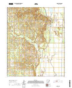 Fouke SE 2020 topographic map thumbnail