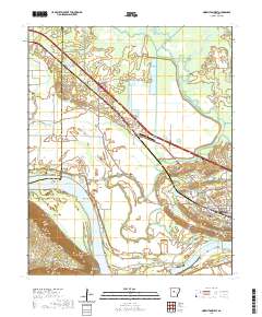 Morrilton West 2020 topographic map thumbnail