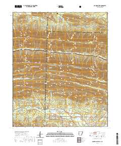 Mountain Fork 2020 topographic map thumbnail