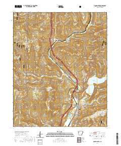 Mountainburg 2020 topographic map thumbnail