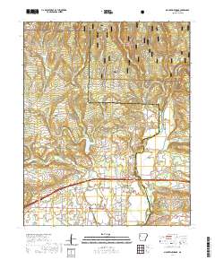 Mountainburg SE 2020 topographic map thumbnail