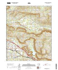 Russellville East 2020 topographic map thumbnail