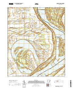 Horseshoe Lake 2020 topographic map thumbnail
