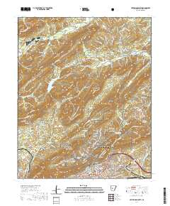 Hot Springs North 2020 topographic map thumbnail