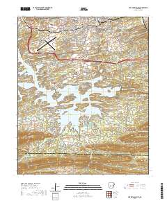 Hot Springs South 2020 topographic map thumbnail