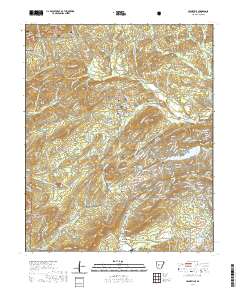 Jessieville 2020 topographic map thumbnail