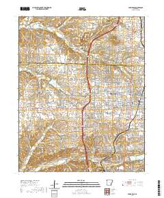 Springdale 2020 topographic map thumbnail